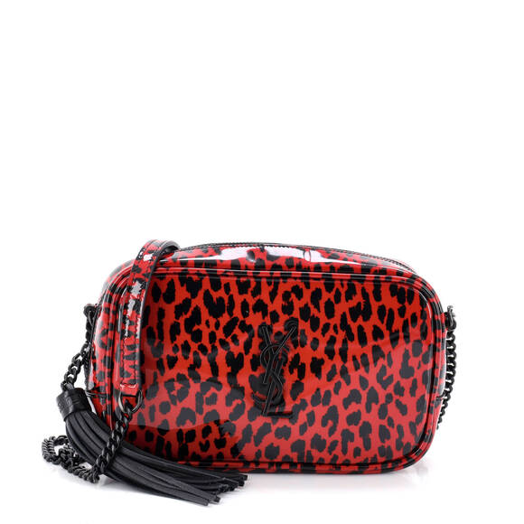 Saint Laurent Handbags - Saint Laurent Mini Lou Camera Bag Printed Patent